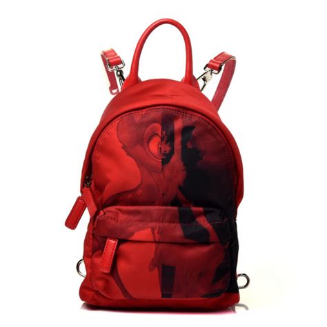 red givenchy bambi bag|GIVENCHY Nylon Bambi Print Nano Backpack Red.